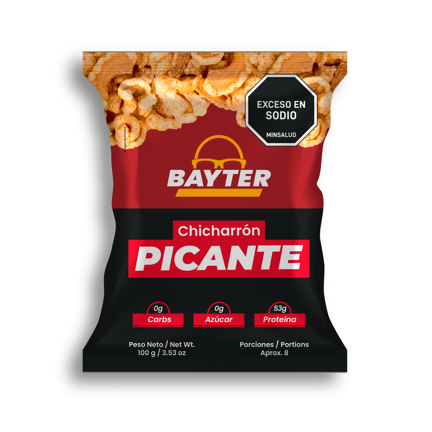 Mix Chicharrón Carnudo de Corteza de Cerdo Pack x 12 Unidades