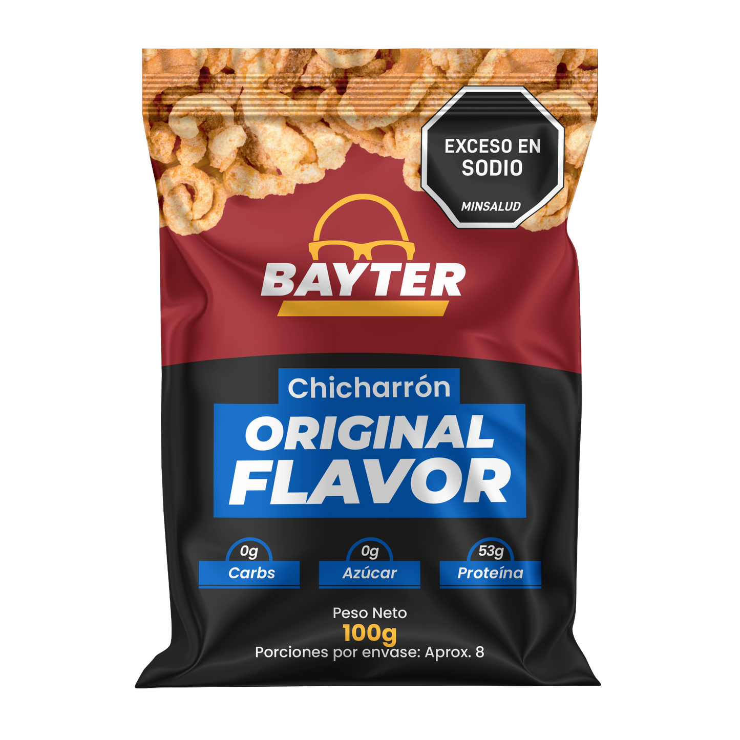 Chicharrón Carnudo de Corteza de Cerdo Original x 12 Unidades