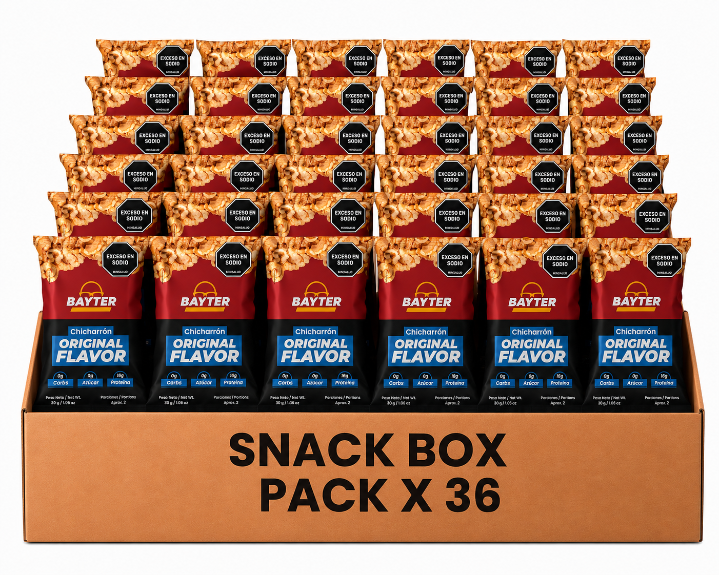 Pack Chicharrón 30 g – Sabor Original x 36 Unidades