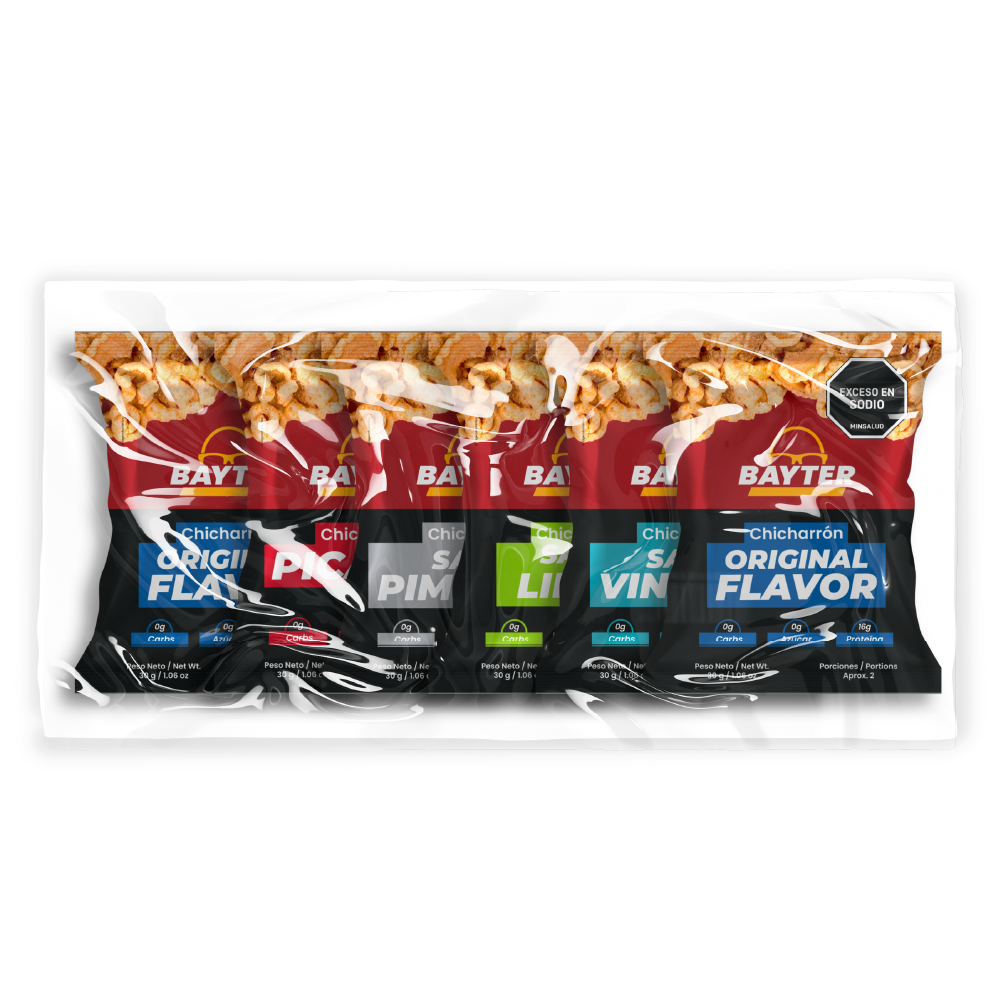 Pack Chicharrón 30 g – Mix de Sabores x 36  Unidades